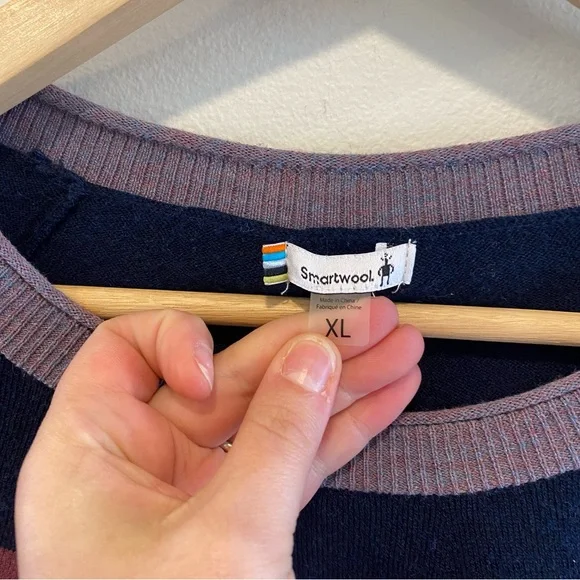 Smartwool Edgewood Colorblock Crew Sweater women’s XL - Picture 4 of 11